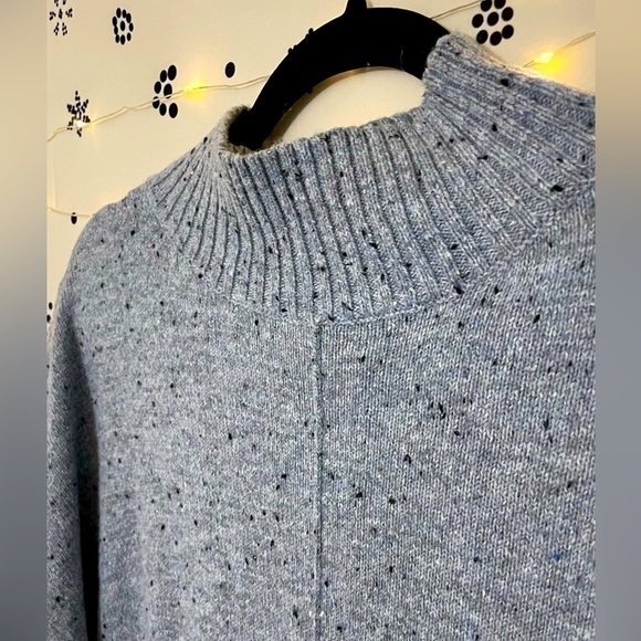 ANA grey mock neck sweater - warm, cozy, comfy for fall and winter - Picture 6 of 10